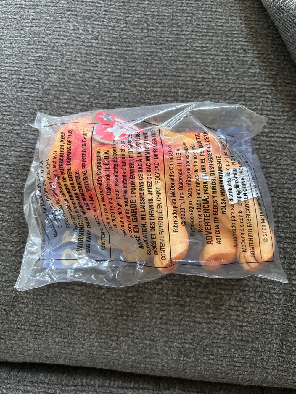 Ty “Bushy the Lion” Orange Plush Stuffed Animal